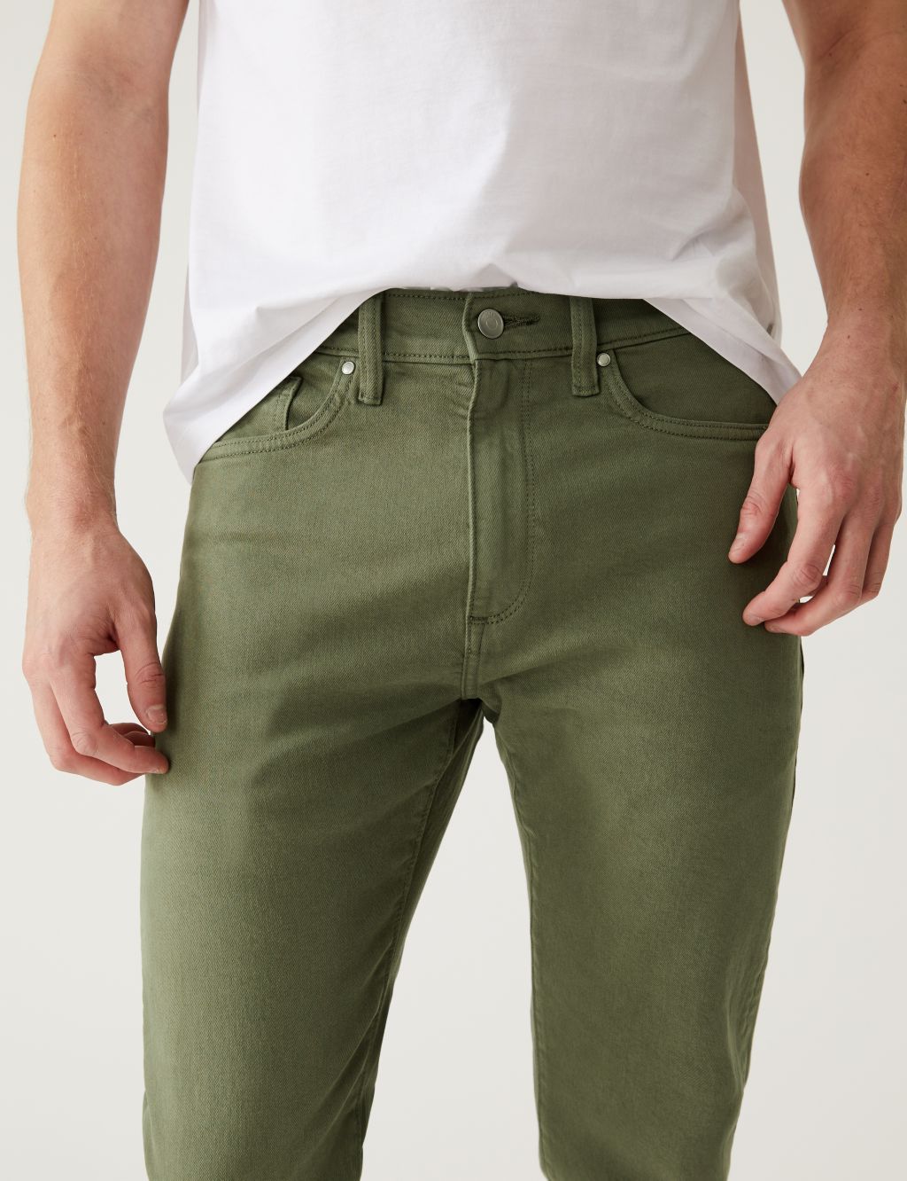 Slim Fit Tea Dyed Stretch Jeans image 3