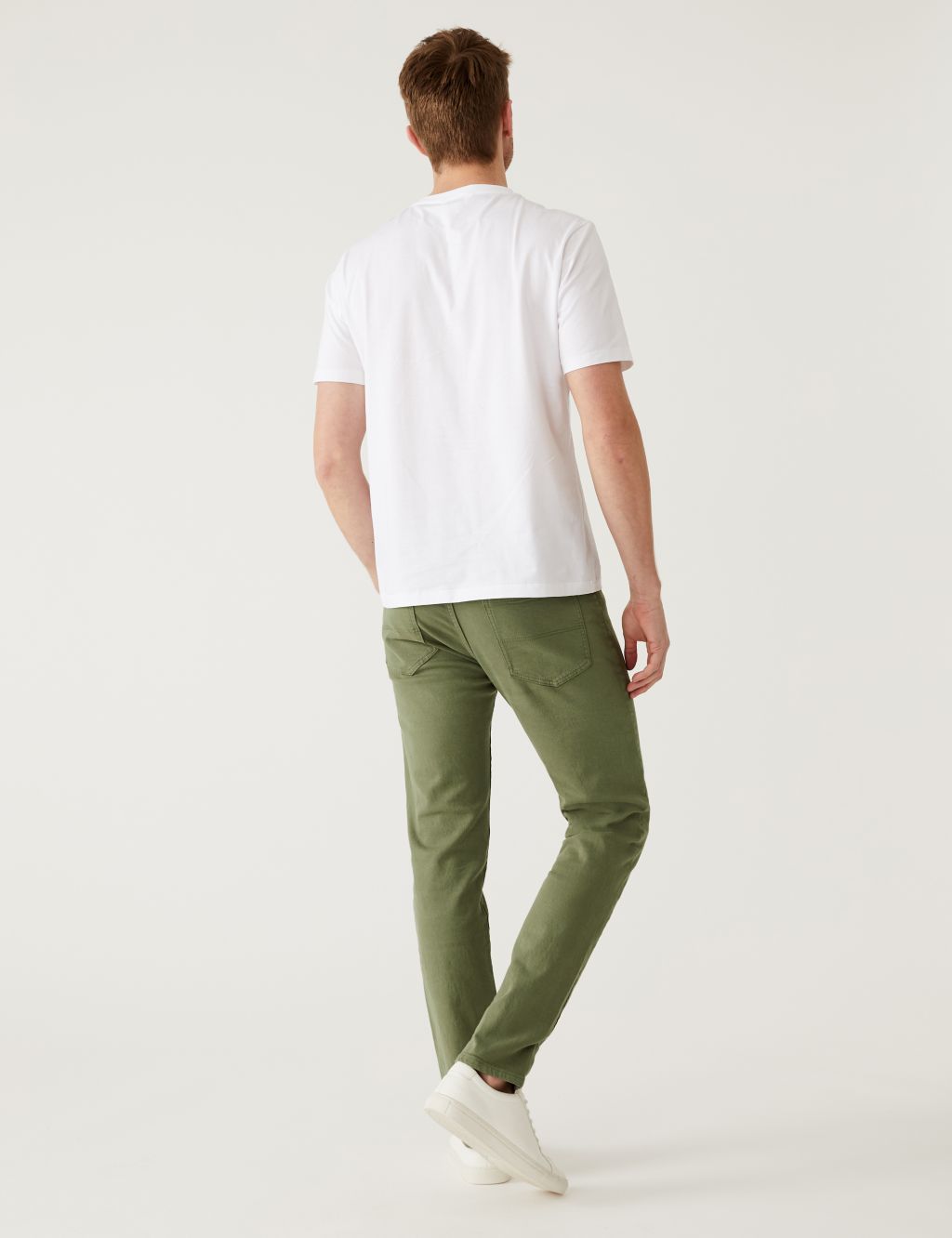 Slim Fit Tea Dyed Stretch Jeans image 4