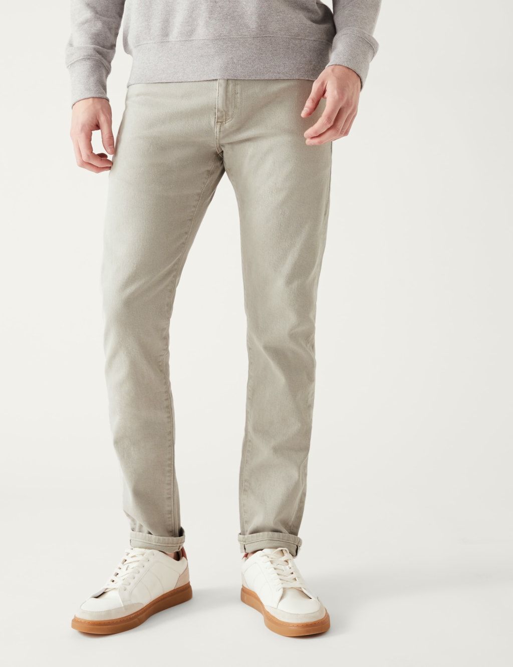 Slim Fit Tea Dyed Stretch Jeans image 3