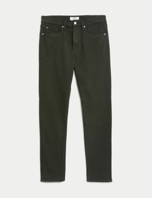 Slim Fit Tea Dyed Stretch Jeans