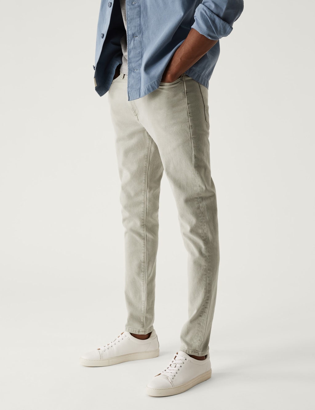 Skinny Fit Tea Dyed Stretch Jeans image 2