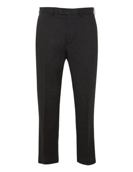 Crease Resistant Linen Blend Flat Front Trousers | Collezione | M&S