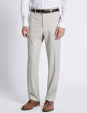 Soft Touch Flat Front Trousers