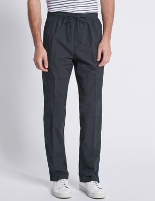 Cotton Rich Pull on Trousers