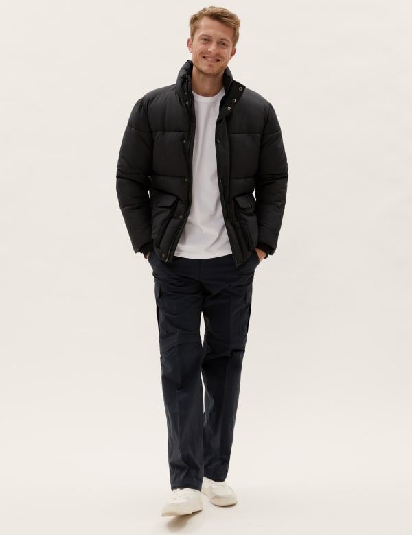 Regular Fit Belted Zip-Off Trekking Trousers