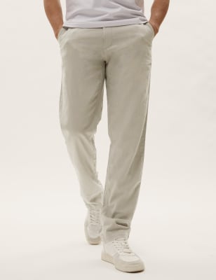 Marks and spencers linen outlet trousers