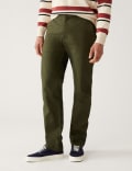 Linen Mix Plain Regular Fit Trousers