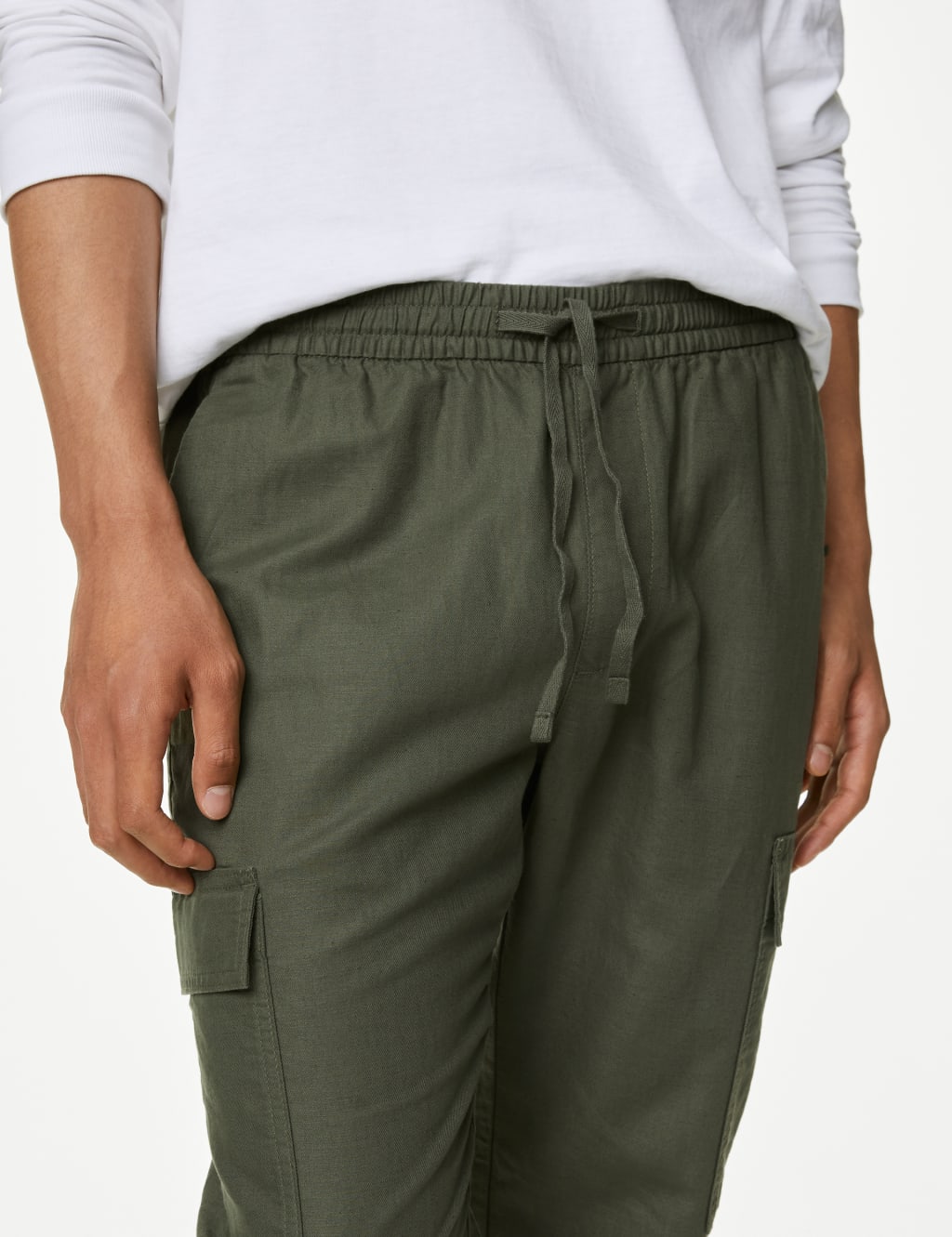 Men's Linen Trousers M&S