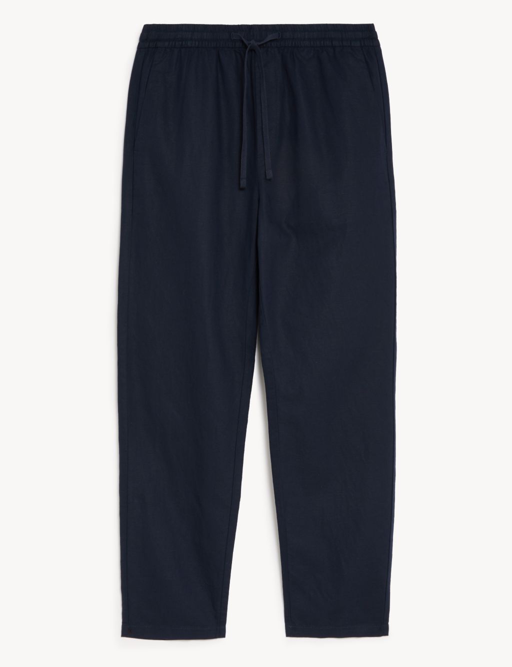 Tapered Fit Linen Blend Trousers image 2