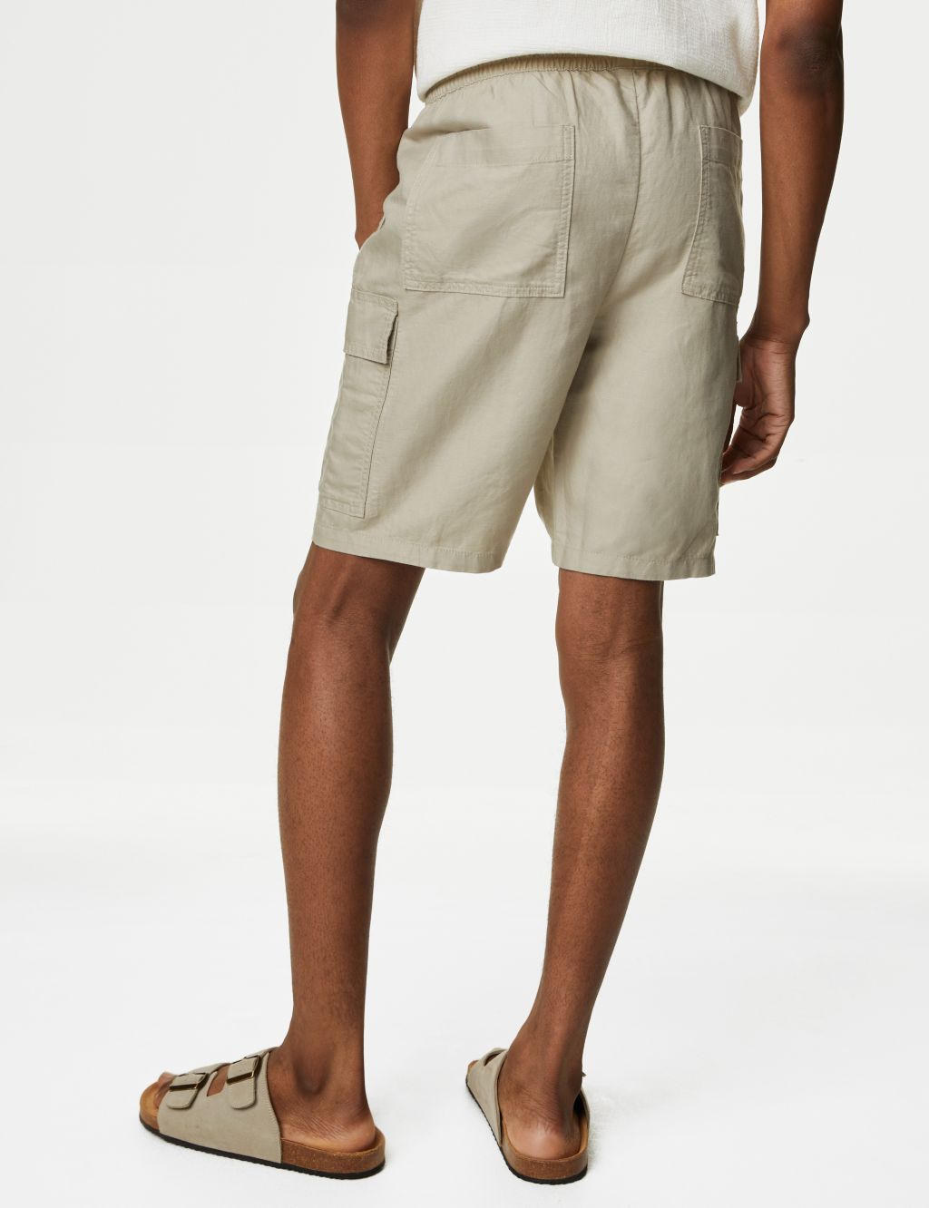 Louis Vuitton Men's Linen Shorts - Black- Size 40