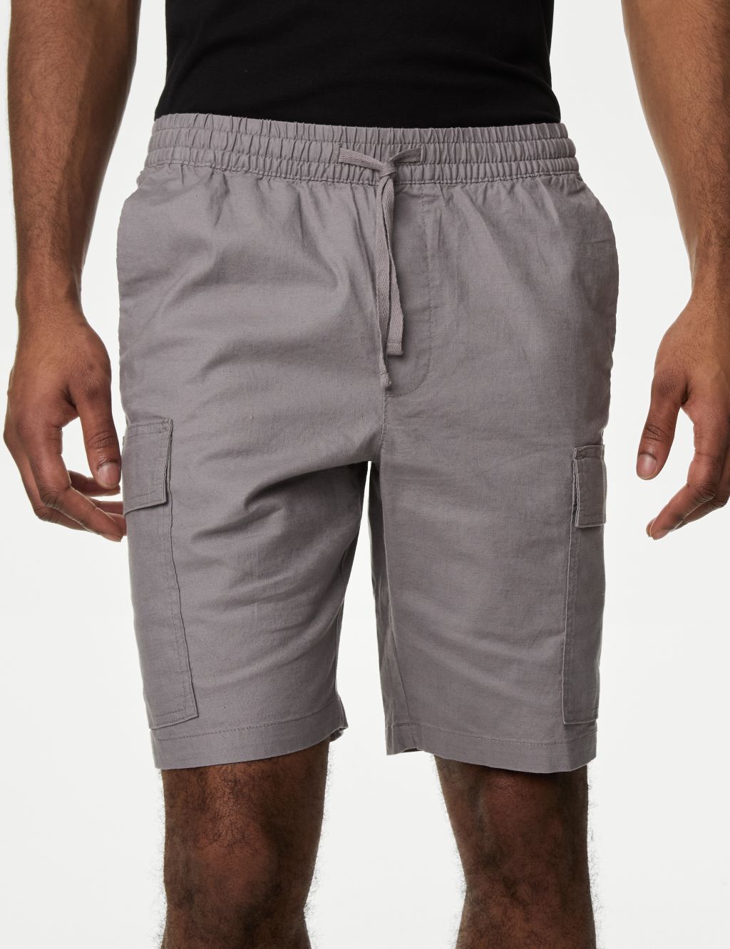 100% linen shorts - Men