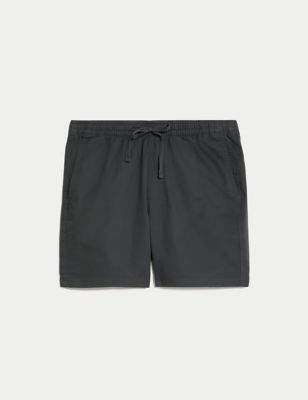 Elasticated Waist Shorter Length Stretch Shorts'