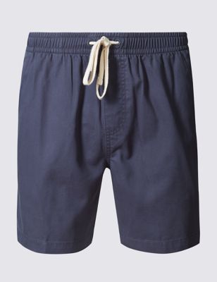 Pure Cotton Elastic Waist Shorts | M&S Collection | M&S