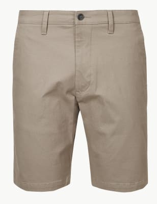 mens longer length chino shorts