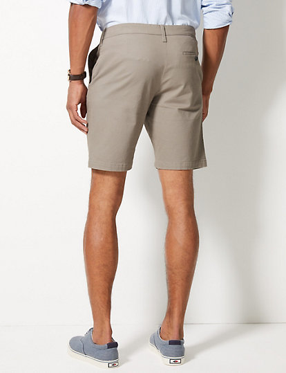 Cotton Rich Chino Shorts with Stretch