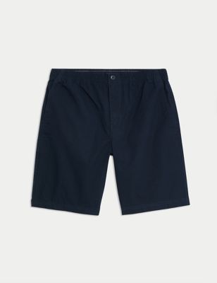 Elasticated Waist Ripstop Textured Shorts