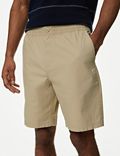 Ripstop-Shorts mit elastischem Bund und Strukturmuster