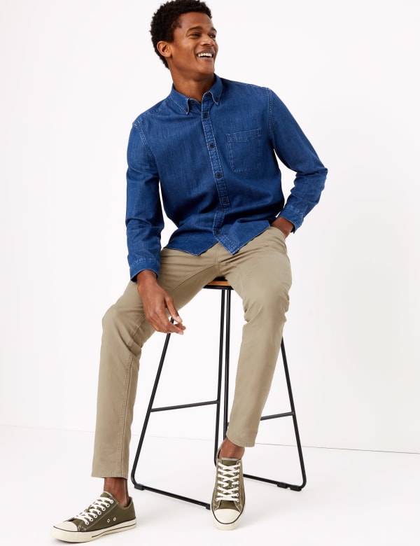 Skinny Fit 5 Pocket Stretch Trousers