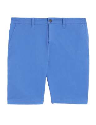 

M&S Collection Chinos cortos elásticosMens - Bright Blue, Bright Blue