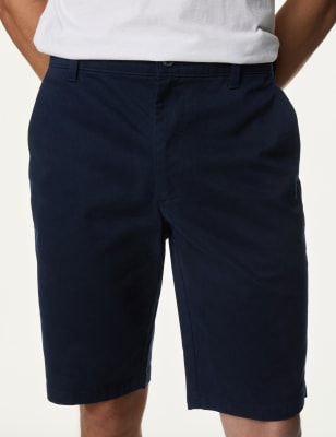 Blue Stretch Chino Short