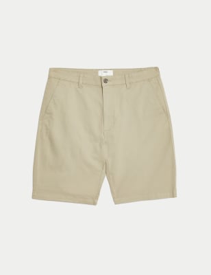 

Mens M&S Collection Stretch Chino Shorts - Dark Stone, Dark Stone