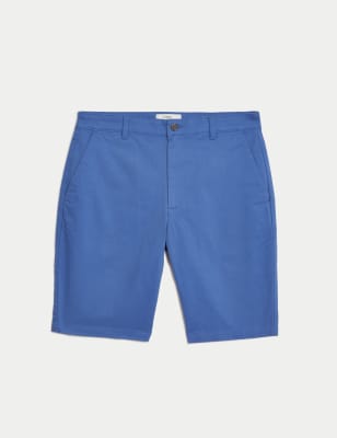 

M&S Collection Chinos cortos elásticosMens - Mid Blue, Mid Blue