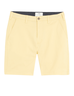 

Mens M&S Collection Stretch Chino Shorts - Yellow, Yellow