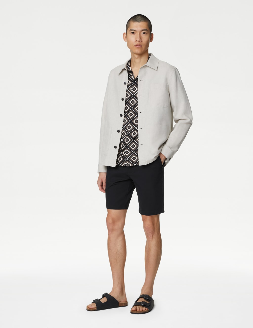 Mens smart black shorts hotsell
