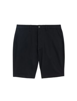 

Mens M&S Collection Cotton Rich Stretch Chino Shorts - Black, Black