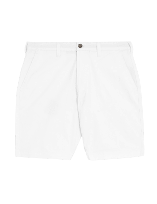 

M&S Collection Chinos cortos de algodón elásticosMens - White, White