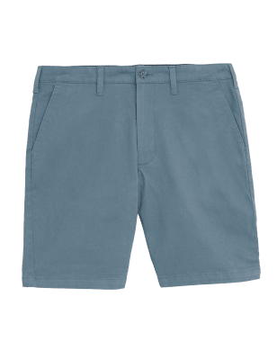 

Mens M&S Collection Stretch Chino Shorts - Air Force Blue, Air Force Blue