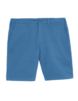 

M&S Collection Chinos cortos elásticosMens - Bright Blue, Bright Blue