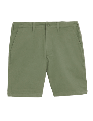 

Mens M&S Collection Stretch Chino Shorts - Khaki, Khaki