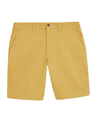 

Mens M&S Collection Stretch Chino Shorts - Dark Gold, Dark Gold