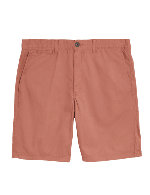 

Mens M&S Collection Pure Cotton Half Elasticated Waist Chino Shorts - Burnt Orange, Burnt Orange