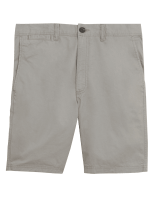 

Mens M&S Collection Pure Cotton Half Elasticated Waist Chino Shorts - Sand, Sand