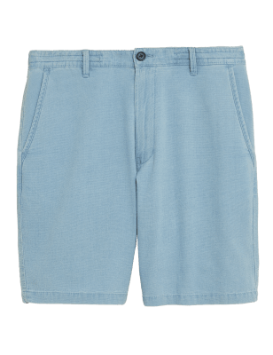 

Mens M&S Collection Half Elasticated Textured Short - Light Blue, Light Blue