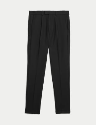 

Mens M&S Collection Tapered Fit Smart Stretch Chinos - Black, Black