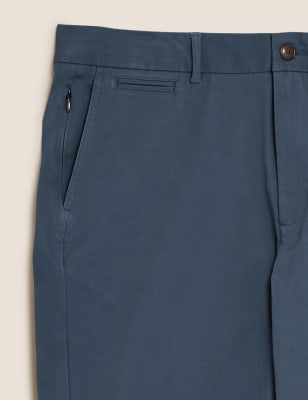 

Mens M&S Collection Regular Fit Organic Cotton Ultimate Chinos - Dark Airforce, Dark Airforce