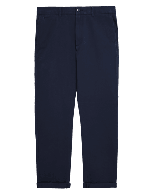 

Mens M&S Collection Regular Fit Organic Cotton Ultimate Chinos - Dark Navy, Dark Navy