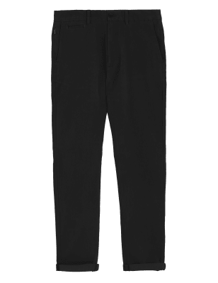

Mens M&S Collection Ultimative Chinohose aus Bio-Baumwolle in normaler Passform - Black, Black