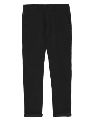 

Mens M&S Collection Regular Fit Organic Cotton Ultimate Chinos - Black, Black