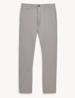 M&S Mens Slim Fit Cotton Rich Ultimate Chinos