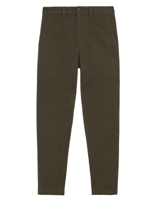 

Mens M&S Collection Tapered Fit Utility Trousers - Khaki, Khaki