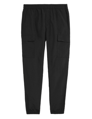 

Mens M&S Collection Slim Fit Elasticated Joggers - Black, Black