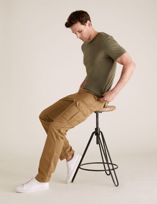  Pantalon cargo coupe droite 100 % coton biologique - Natural