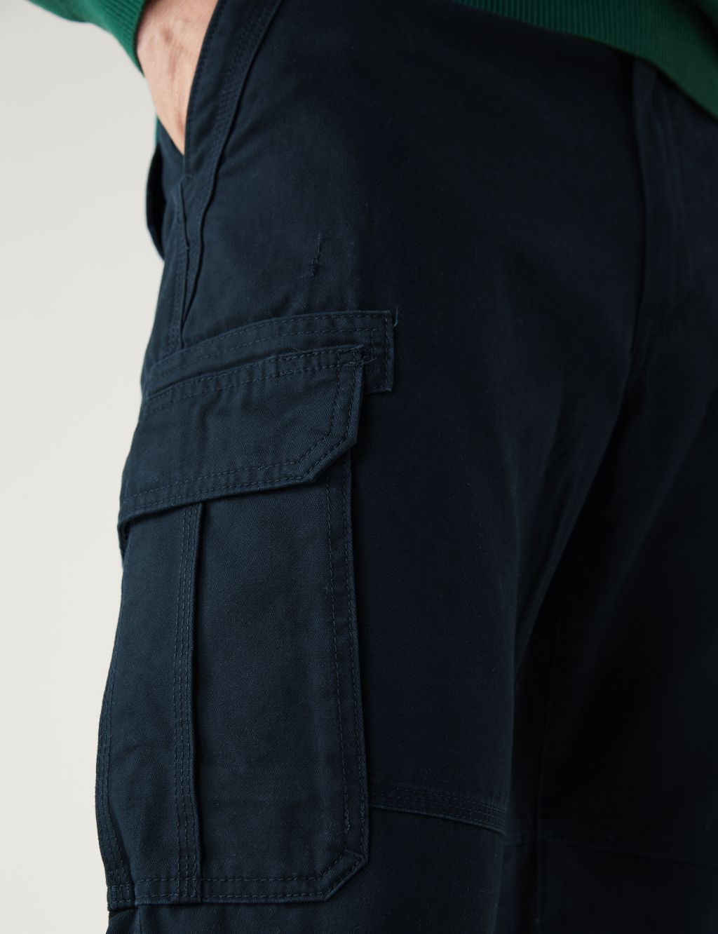 Pure Cotton Utility Cargo Trousers image 3