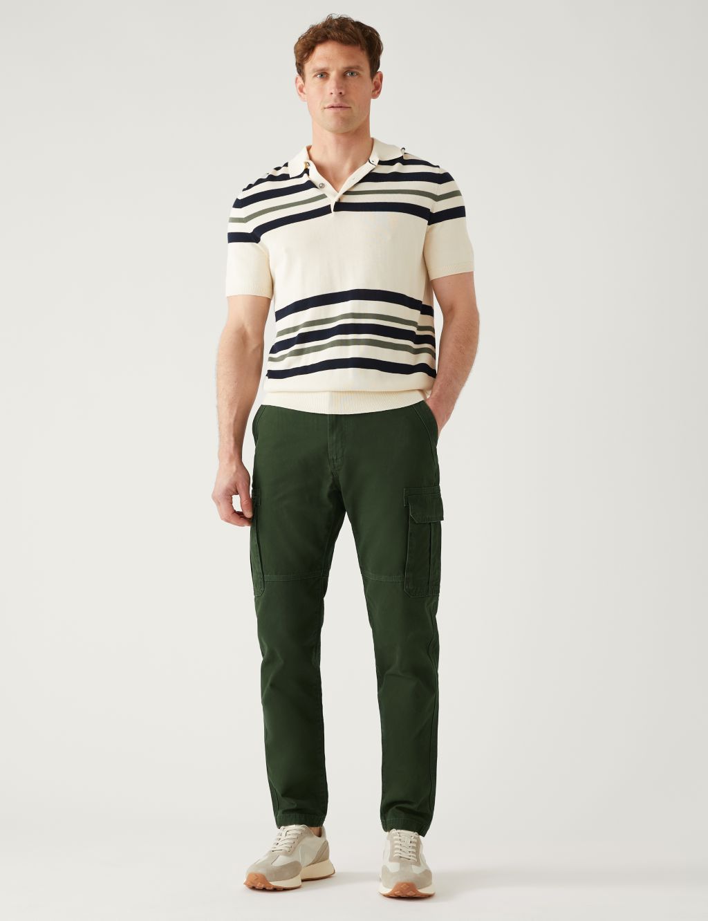Pure Cotton Utility Cargo Trousers image 1