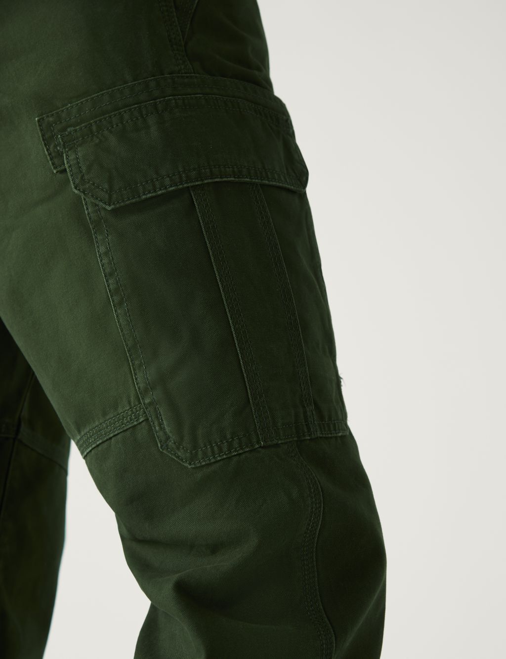Pure Cotton Utility Cargo Trousers image 5