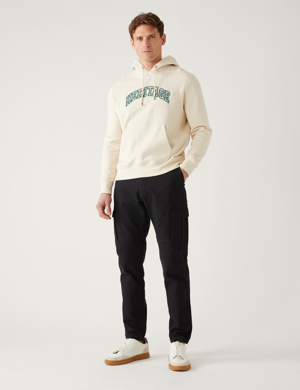 Pure Cotton Utility Cargo Trousers image 1